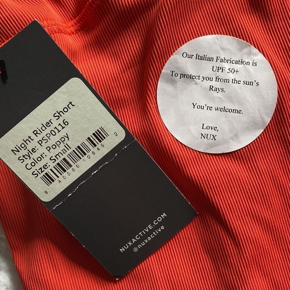 NUX Night Rider High Rise Ribbed Bike Short - Picture 5 of 9